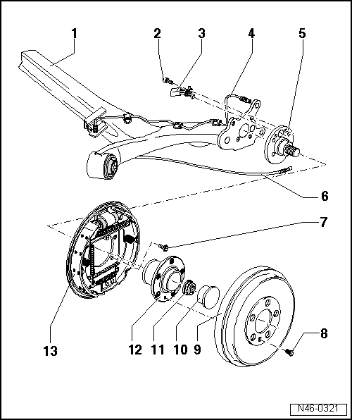 VW UP. Bremsanlagen