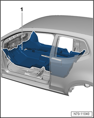 VW UP. Karosserie-Montagearbeiten Innen
