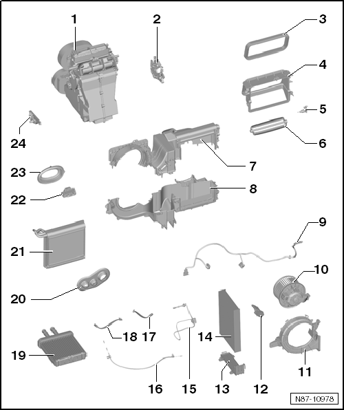 VW UP. Heizung, Klimaanlage