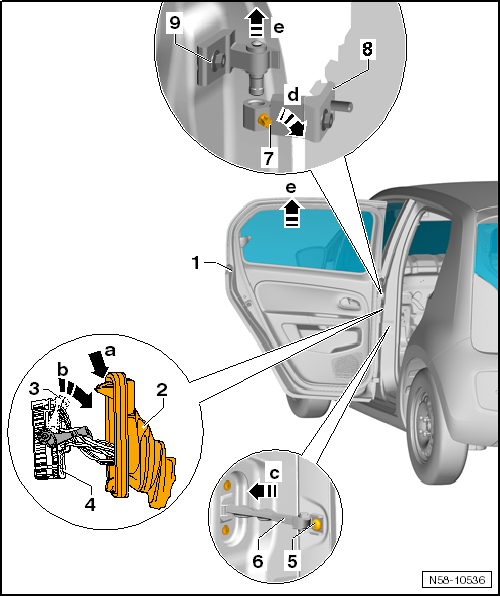 VW UP. Karosserie-Montagearbeiten Außen